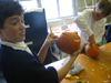 Halloween pumpkin carving project